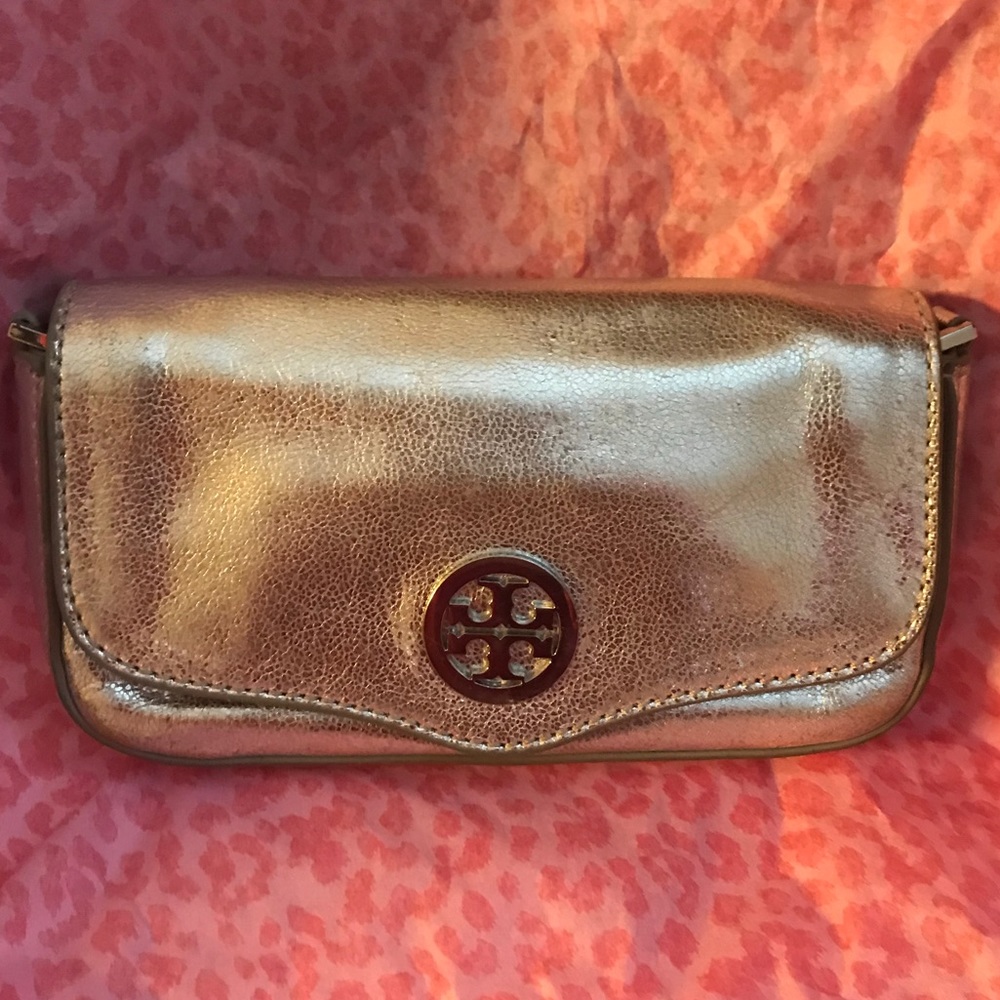 Tory Burch silver Mini Crossbody